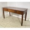 ANTICO TAVOLO PRANZO IMPERO RETTANGOLARE LEGNO NOCE 3 CASSETTI TABLE SALA 1800