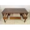 ANTICO TAVOLO PRANZO IMPERO RETTANGOLARE LEGNO NOCE 3 CASSETTI TABLE SALA 1800