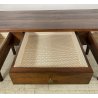 ANTICO TAVOLO PRANZO IMPERO RETTANGOLARE LEGNO NOCE 3 CASSETTI TABLE SALA 1800