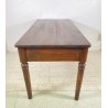 ANTICO TAVOLO PRANZO IMPERO RETTANGOLARE LEGNO NOCE 3 CASSETTI TABLE SALA 1800