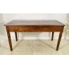 ANTICO TAVOLO PRANZO IMPERO RETTANGOLARE LEGNO NOCE 3 CASSETTI TABLE SALA 1800