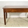 ANTICO TAVOLO PRANZO IMPERO RETTANGOLARE LEGNO NOCE 3 CASSETTI TABLE SALA 1800