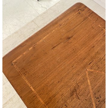 ANTICO TAVOLINO SCRITTOIO LEGNO INTARSIATO LASTRONATO 1800 TABLE SCRIVANIA OLD