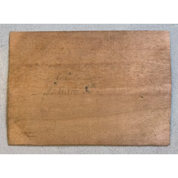 ANTICO DIPINTO OLIO TAVOLA Sori PAESAGGIO MONTANO PASCOLO Stelvio DIVISIONISTA