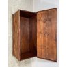 ANTICA PICCOLA CASSAPANCA legno ABETE 93 cm epoca 1800 OLD WOOD CHEST rombo