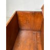 ANTICA PICCOLA CASSAPANCA legno ABETE 93 cm epoca 1800 OLD WOOD CHEST rombo