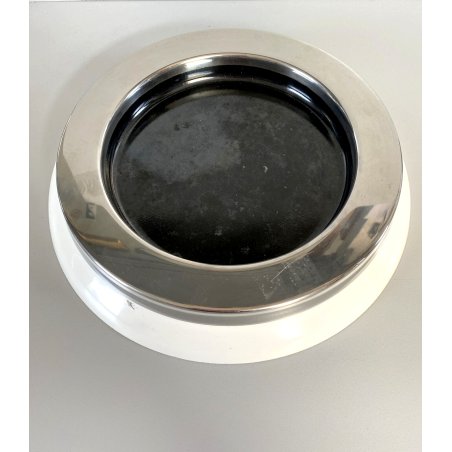 POSACENERE DESIGN Sergio Asti KARTELL 4635  METALLO PLASTICA ABS BIANCO ANNI '60