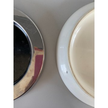 POSACENERE DESIGN Sergio Asti KARTELL 4635  METALLO PLASTICA ABS BIANCO ANNI '60