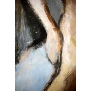 QUADRO DIPINTO TEMPERA CARTONCINO T. Nardino  '76 FIGURA FEMMINILE NUDO DONNA 