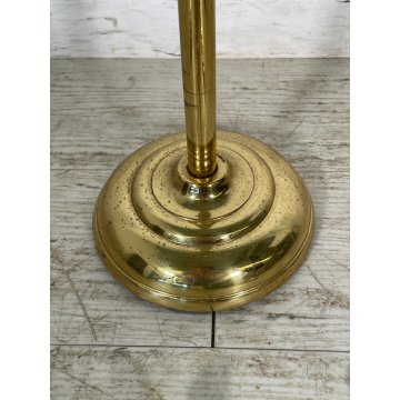 SET DA CAMINO IN BRONZO DORATO PALETTA SCOPA PINZA FIRE TOOL FUOCO BRACERE '900