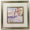 DIPINTO OLIO SERITE FIRMATO A ROSSI VEDUTA PAESE BORGO QUADRO EPOCA 1900 ARTE