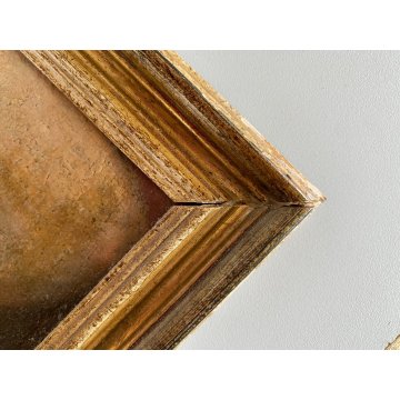 ANTICO DIPINTO OLIO TELA PUTTO ANGIOLETTO AMORINO CHERUBINO RITRATTO BIMBO '800