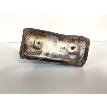 PICCOLA SCULTURA BRONZO PATINA CANE 1935 STILE Ligabue 5x10x12 cm/h