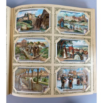 ALBUM FIGURINE Liebig 40 SERIE RACCOGLITORE VERDE 3 FIG. MANCANTI 1905-1953 ITA