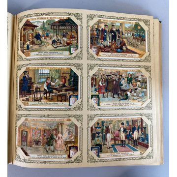 ALBUM FIGURINE Liebig 40 SERIE RACCOGLITORE VERDE 3 FIG. MANCANTI 1905-1953 ITA