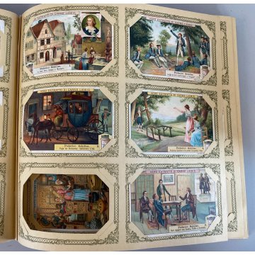 ALBUM FIGURINE Liebig 40 SERIE RACCOGLITORE VERDE 3 FIG. MANCANTI 1905-1953 ITA