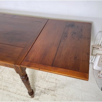 ANTICO TAVOLO PRANZO ALLUNGABILE A TIRO LEGNO 1800 LUIGI FILIPPO TABLE ROCCHETTO