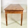ANTICO GRANDE TAVOLO PRANZO RETTANGOLARE LEGNO LARICE 2 CASSETTI TABLE SALA 1800