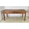 ANTICO GRANDE TAVOLO PRANZO RETTANGOLARE LEGNO LARICE 2 CASSETTI TABLE SALA 1800