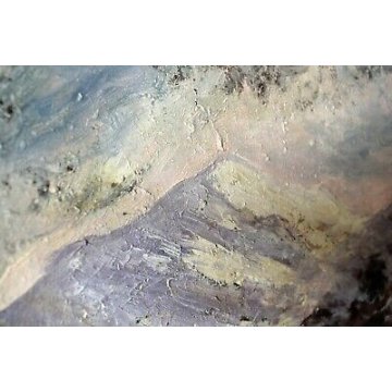 ANTICO QUADRO DIPINTO OLIO PAESAGGIO MONTANO OSSOLA ALPI