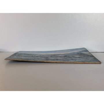 QUADRO DIPINTO OLIO TAVOLA Ferraris PAESAGGIO OSSOLANO INVERNO NEVE DIVISIONISTA