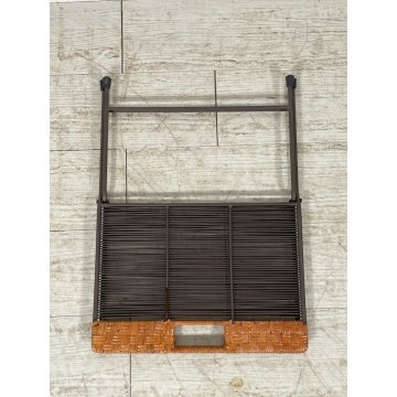 PORTARIVISTE VINTAGE APRIBILE PAGLIA PORTA LIBRI LIBRERIA DESIGN SALOTTO LIBRO