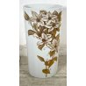 GRANDE VASO KAISER PORTA OMBRELLI CERAMICA SMALTATA DECORO FIORI ANNI 70 OVALE