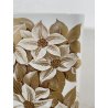 GRANDE VASO KAISER PORTA OMBRELLI CERAMICA SMALTATA DECORO FIORI ANNI 70 OVALE