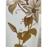 GRANDE VASO KAISER PORTA OMBRELLI CERAMICA SMALTATA DECORO FIORI ANNI 70 OVALE