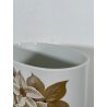 GRANDE VASO KAISER PORTA OMBRELLI CERAMICA SMALTATA DECORO FIORI ANNI 70 OVALE