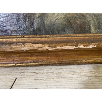 ANTICO DIPINTO OLIO MADONNA ROSARIO GESU' GLOBO SALVATOR MUNDI RELIGIOSO '600
