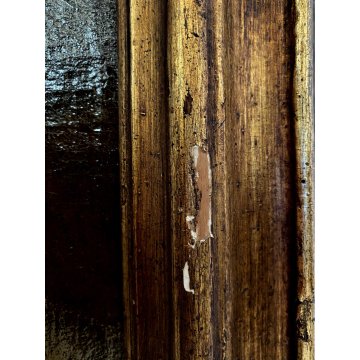 ANTICO DIPINTO OLIO MADONNA ROSARIO GESU' GLOBO SALVATOR MUNDI RELIGIOSO '600