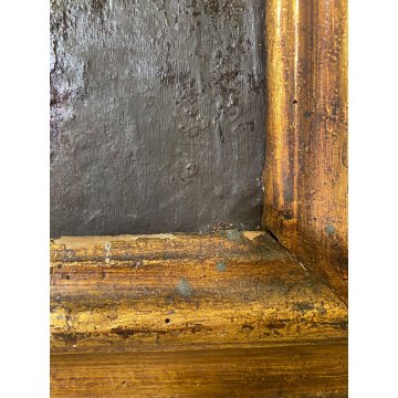 ANTICO DIPINTO OLIO MADONNA ROSARIO GESU' GLOBO SALVATOR MUNDI RELIGIOSO '600