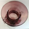 RARO ANTICO VASO BIANSATO COSTOLATO VETRO MURANO VIOLA V. Zecchin ART DECO '900 