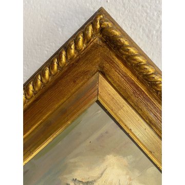 QUADRO DIPINTO OLIO TAVOLA L. Suasco RITRATTO NUDO DONNA FIGURA FEMMINILE '900