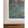 QUADRO DIPINTO OLIO TAVOLA Luigi Ferraris LAGO MAGGIORE ISOLA PESCATORI 1982