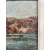 QUADRO DIPINTO OLIO TAVOLA Luigi Ferraris LAGO MAGGIORE ISOLA PESCATORI 1982