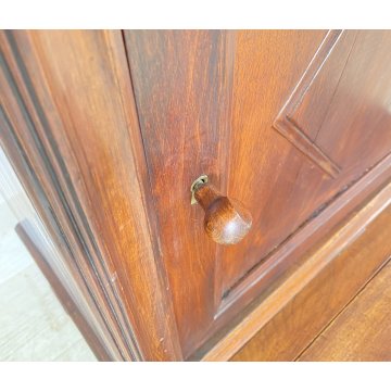 ANTICO INGINOCCHIATOIO CAPPUCCINO LEGNO NOCE RIPIANI CHIESA 1800 EPOCA CREDENZA
