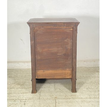 ANTICO INGINOCCHIATOIO CAPPUCCINO LEGNO NOCE RIPIANI CHIESA 1800 EPOCA CREDENZA