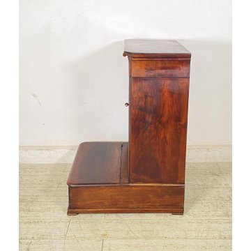 ANTICO INGINOCCHIATOIO CAPPUCCINO LEGNO NOCE RIPIANI CHIESA 1800 EPOCA CREDENZA
