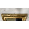 PICCOLA SPECCHIERA LAVORATA LEGNO DIPINTO SPECCHIO QUADRATO ORO MIRROR 900