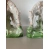 COPPIA STATUINA PORCELLANA POLICROMA NOBILE CAVALIERE DAMA CAVALLO 4948 GERMANY
