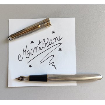 PENNA STILOGRAFICA Montblanc MEISTERSTUCK SOLITAIRE argento 925 Old Fountain Pen