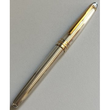 PENNA STILOGRAFICA Montblanc MEISTERSTUCK SOLITAIRE argento 925 Old Fountain Pen