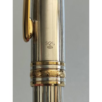 PENNA STILOGRAFICA Montblanc MEISTERSTUCK SOLITAIRE argento 925 Old Fountain Pen