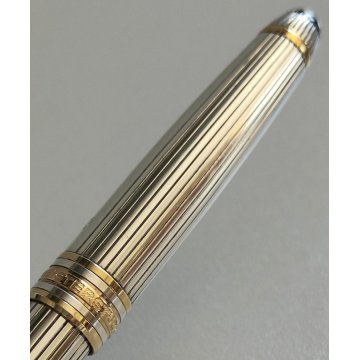 PENNA STILOGRAFICA Montblanc MEISTERSTUCK SOLITAIRE argento 925 Old Fountain Pen
