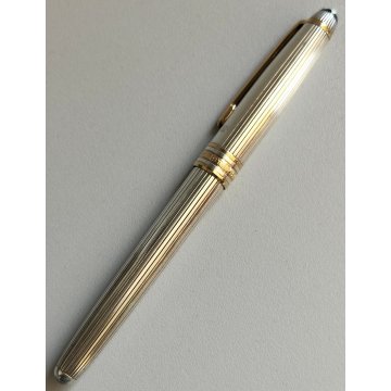 PENNA STILOGRAFICA Montblanc MEISTERSTUCK SOLITAIRE argento 925 Old Fountain Pen