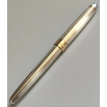 PENNA STILOGRAFICA Montblanc MEISTERSTUCK SOLITAIRE argento 925 Old Fountain Pen