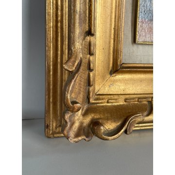 QUADRO DIPINTO OLIO TAVOLA "Natale Pollastrini" MARINA PAESAGGIO MOLO BARCHE 900