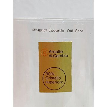SET 6 CALICI CHAMPAGNE DESIGN Edoardo Dal Seno Arnolfo di Cambio 16,5 cm/h '70s